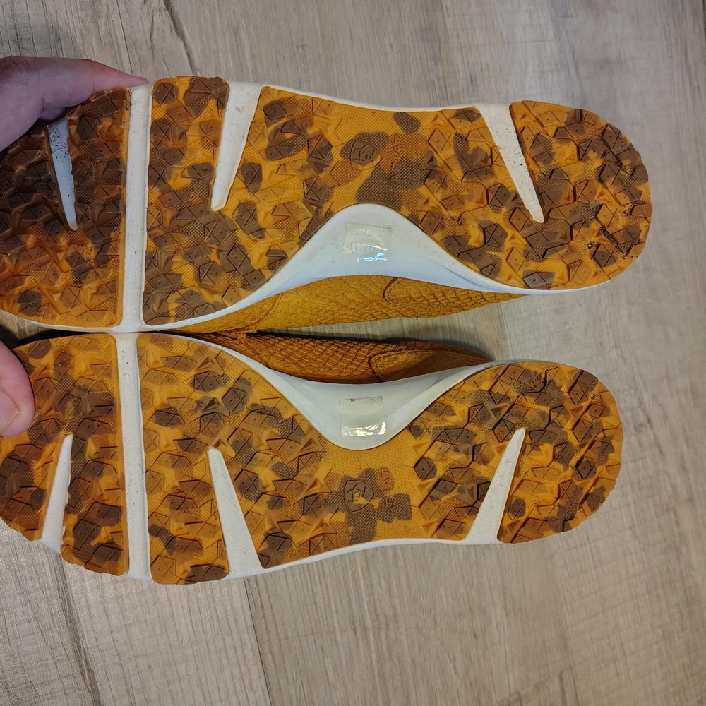 Ariat Fuse Mustard Yellow Snake Embossed Leather Sneakers 10018465 Womens 8.5 B - Picture 6 of 8